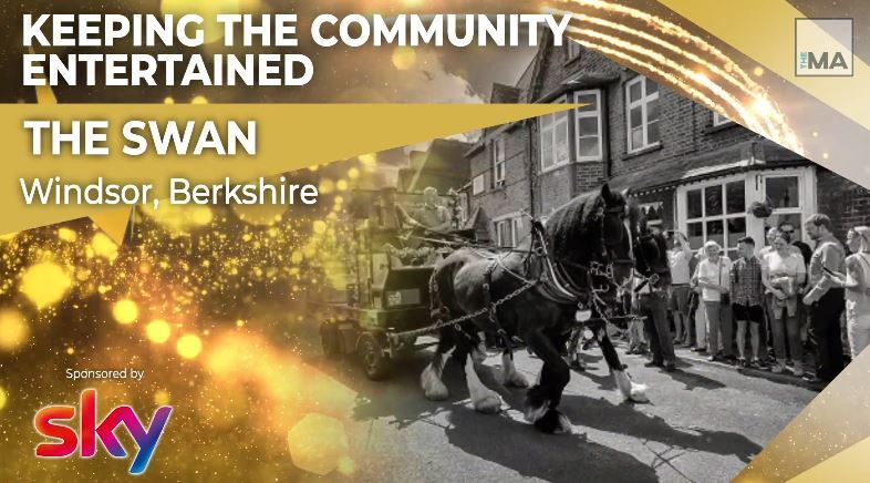The Swan wins for Keeping the Community Entertained at the Great British Pub Awards