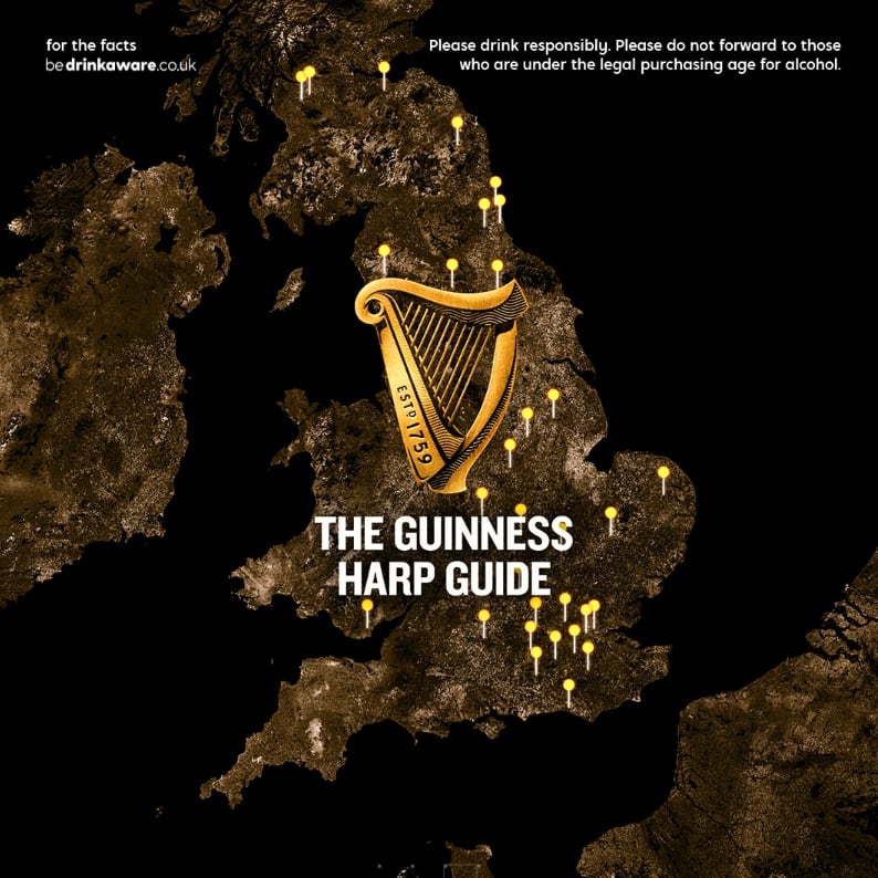 Perfect serve: Guinness reveals best pubs for a pint in inaugural Harp Guide