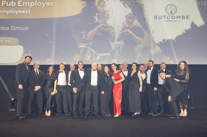 Butcombe Group was named Best Pub Employer (501+ employees) at 2026 Publican Awards
