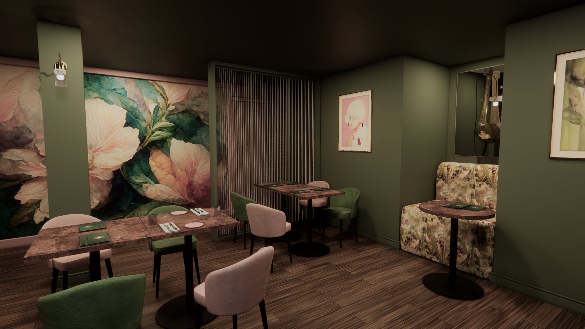 An artist’s impression of Kate Kenyon's SOBR bar in Aberdeen