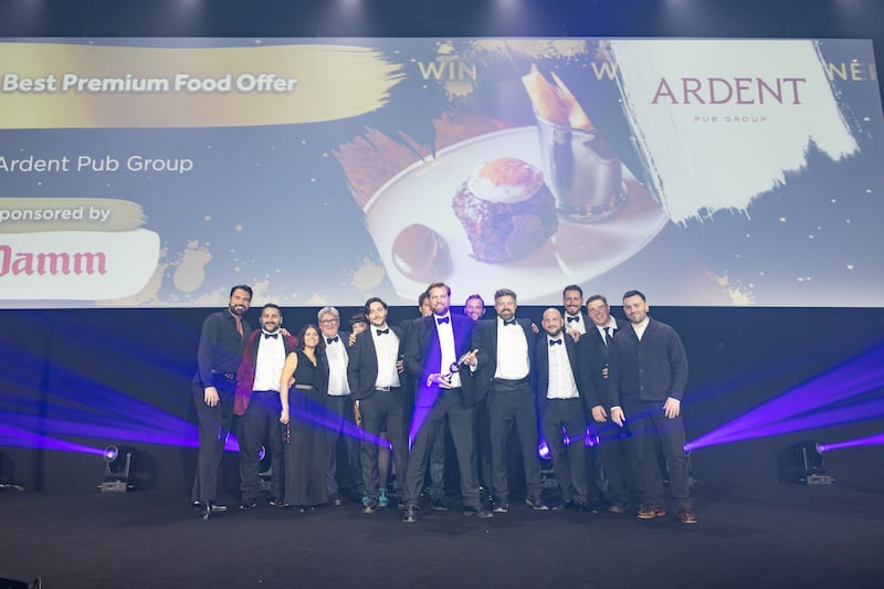 Ardent Pub Group wins Best Premium Food Offer at 2026 Publican Awards