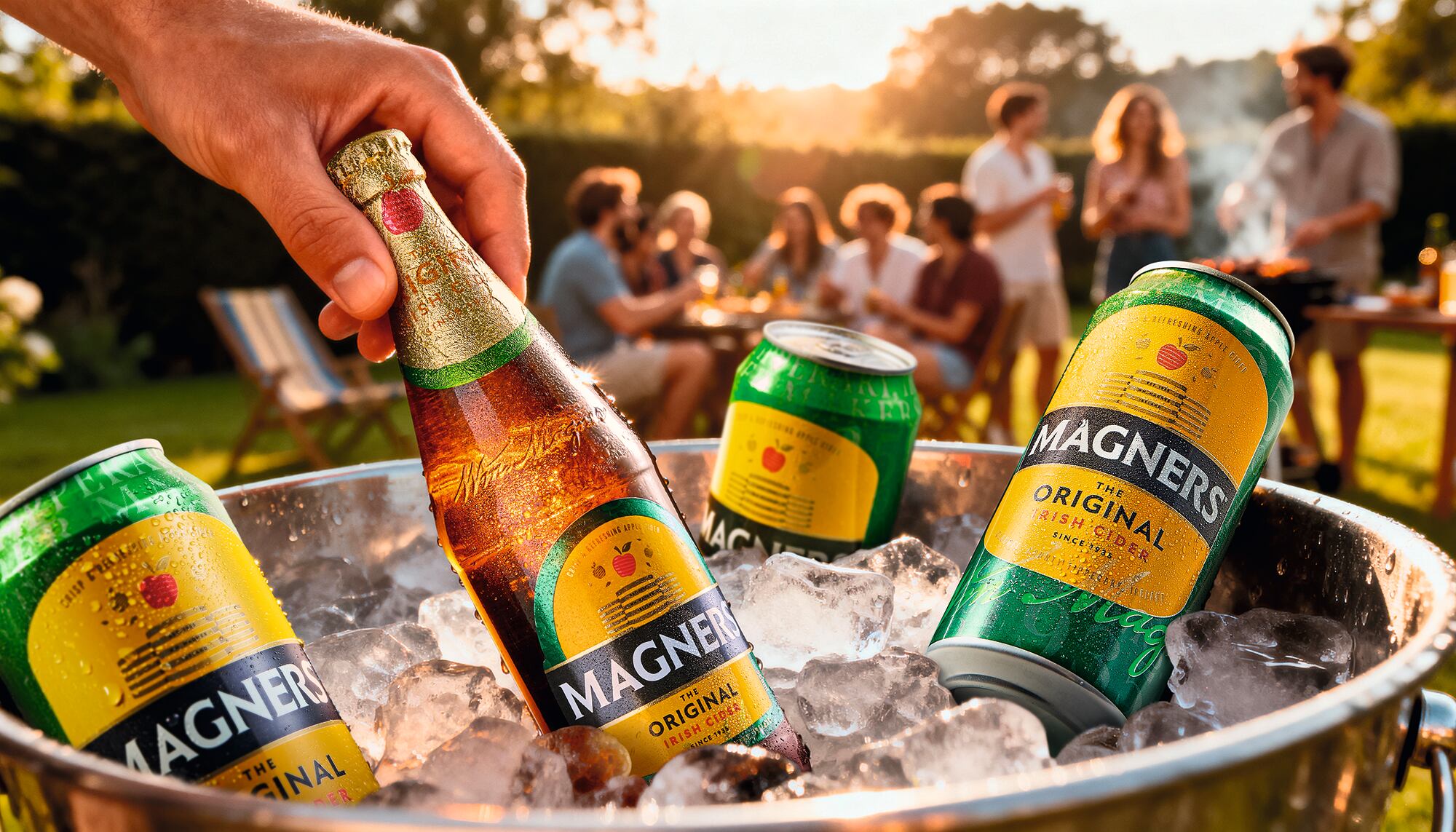 Magners pint bottles and cans