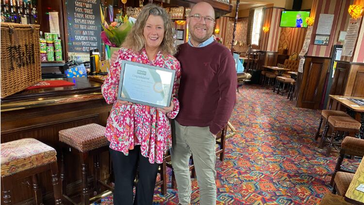 Celebrations as licensee completes 32 years at pub