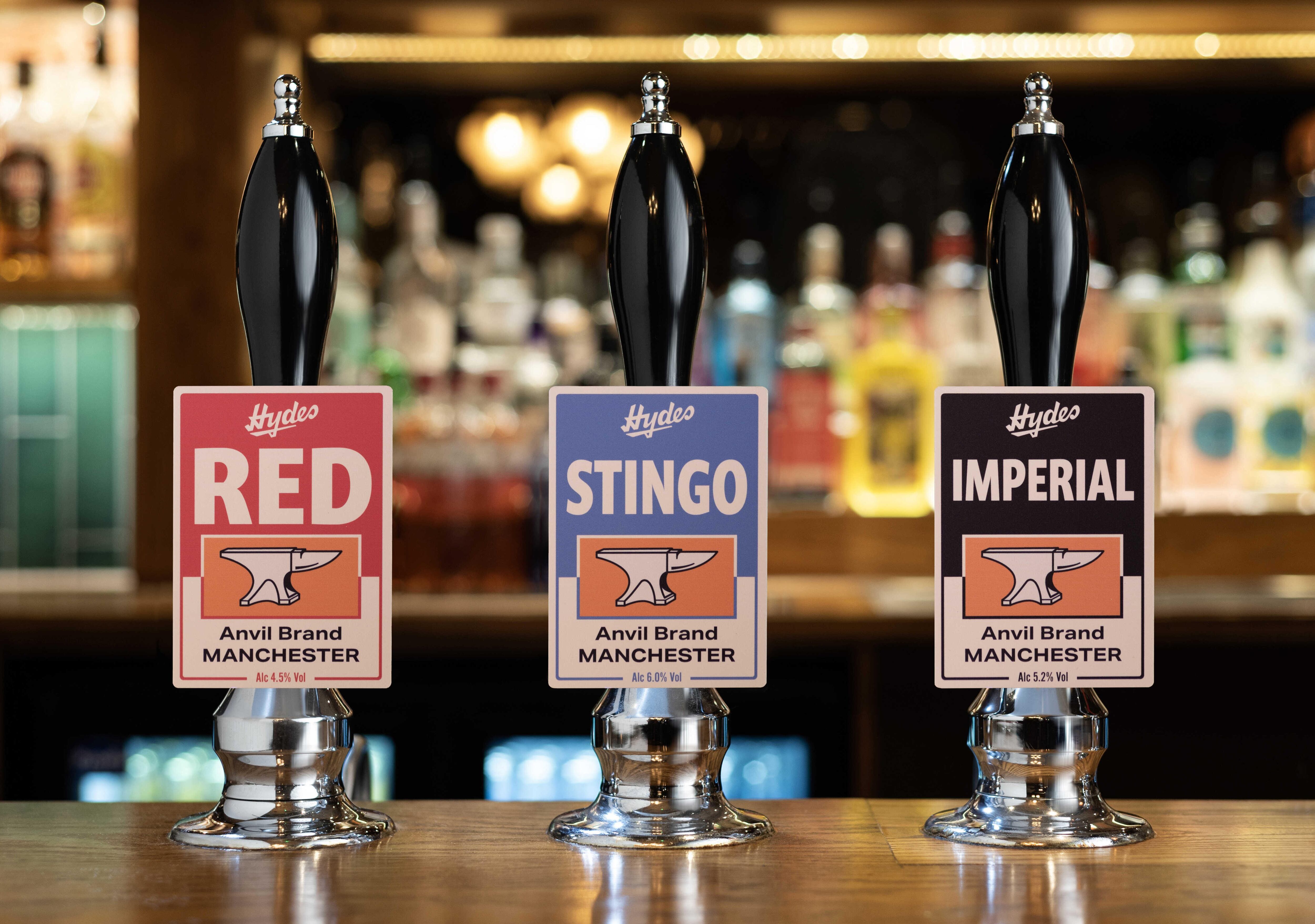 Hydes beer range for 2025 Red, Stingo and Imperial