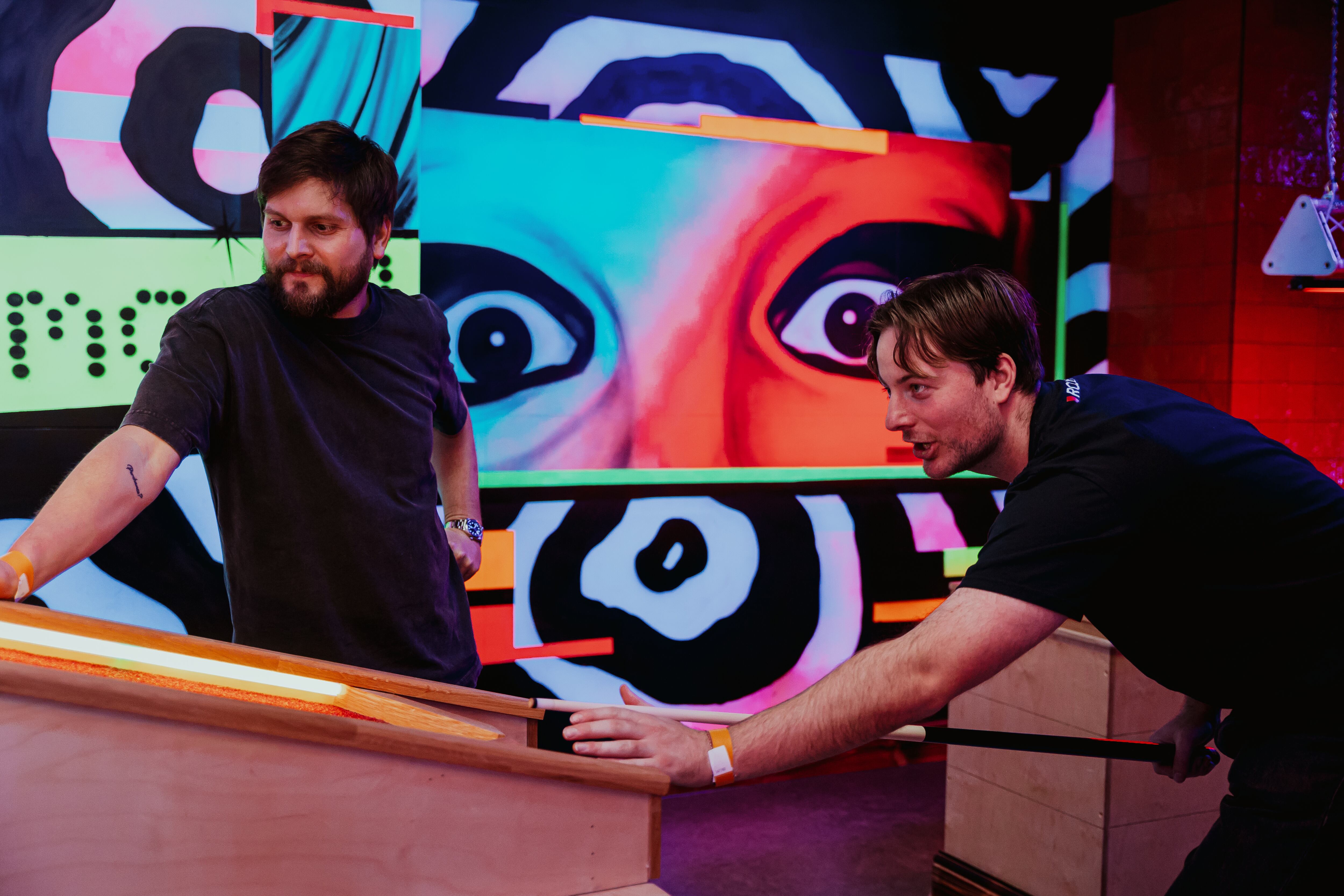 Crazy pool at Roxy Ball Room, St Mary Axe, London