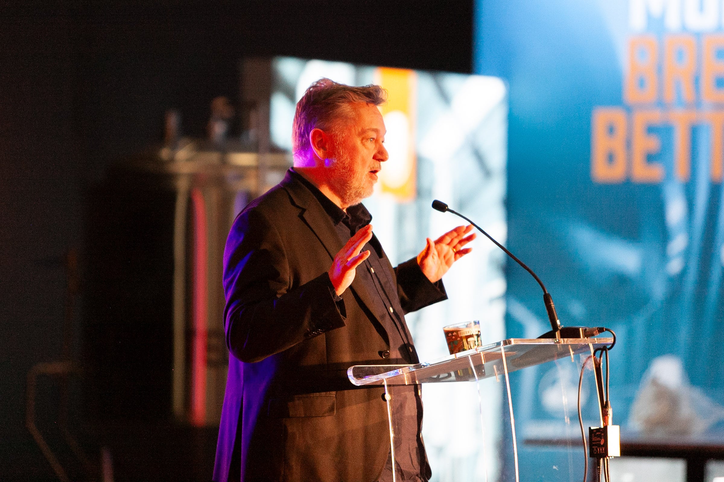 Host Pete Brown at SIBA's BeerX event in Liverpool 18-19 March 2026