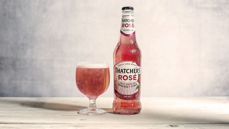 Thatchers unveils new rosé bottle cider