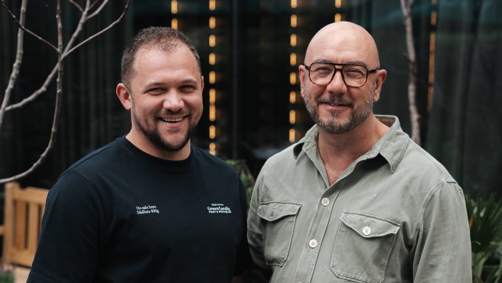 Head chef Ben Chaplin and pub operator Neil Burke at the Horse & Jockey