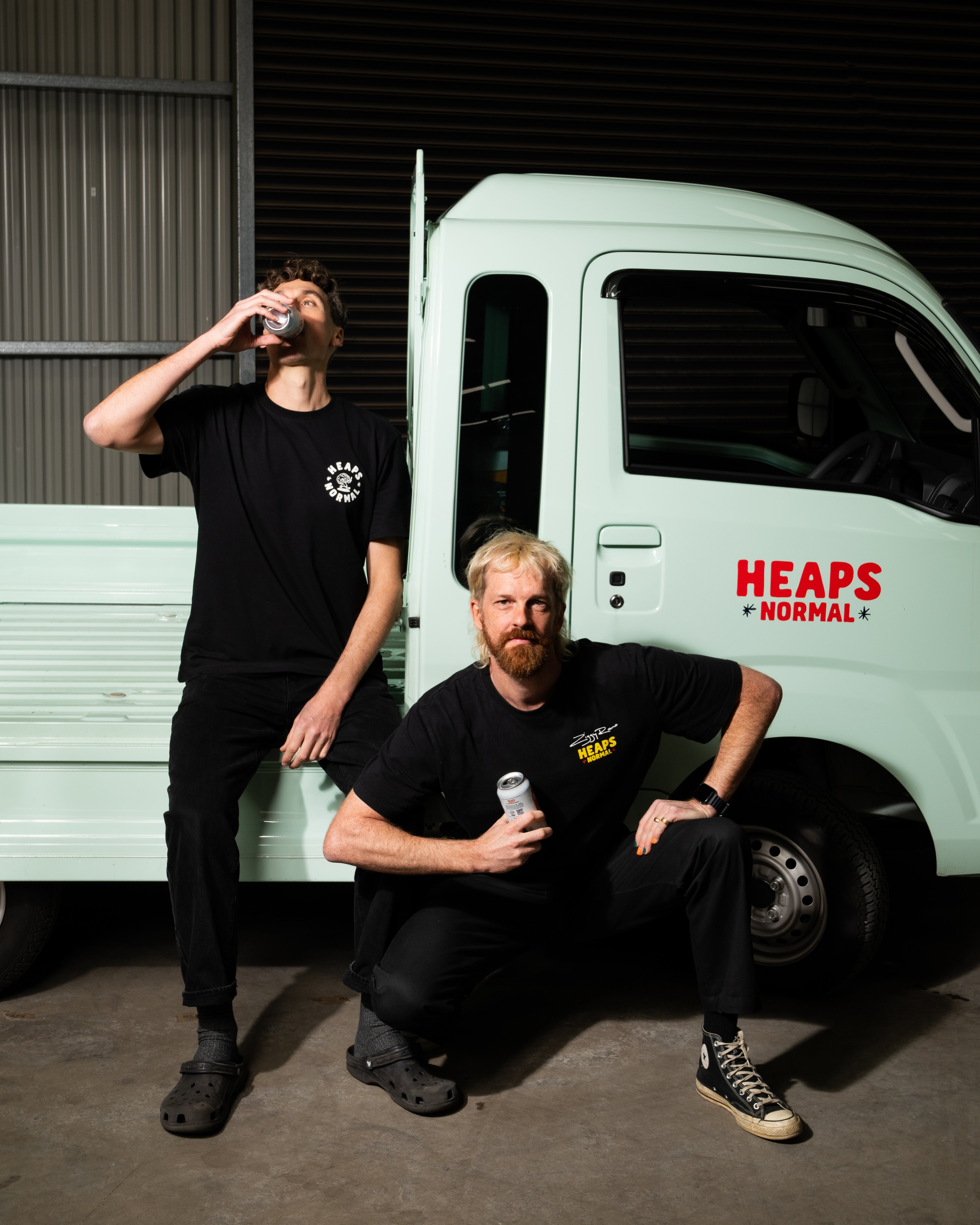 Heaps Normal low & no beer brand - co-founders Ben Holdstock and Andy Miller