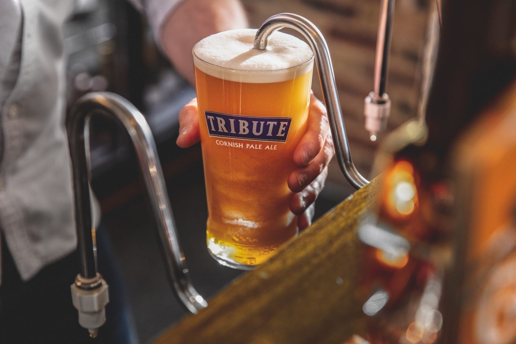 St Austell's Tribute beer on cask