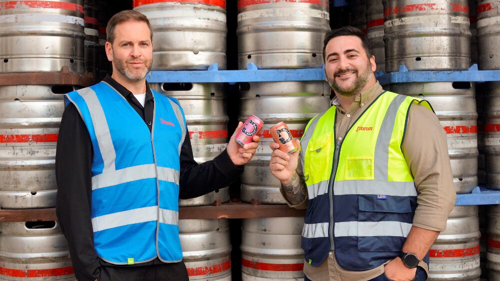 Duncan O'Brien of Dalston's Soda and Luke White of Damm UK