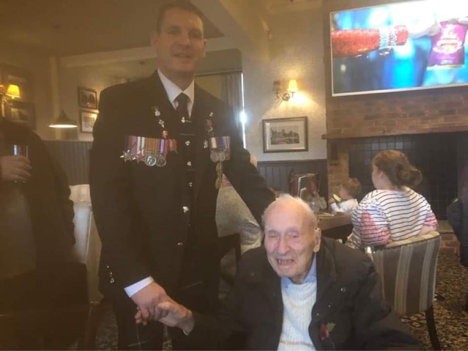 Licensee hosts centennial for WWII veteran 