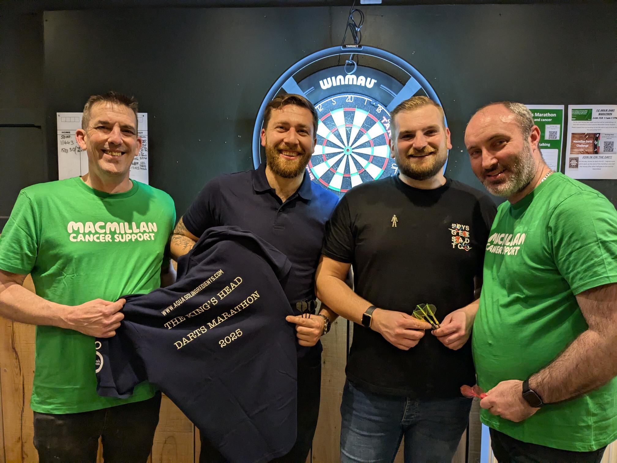 Village pub hosts 12-hour darts marathon charity fundraiser