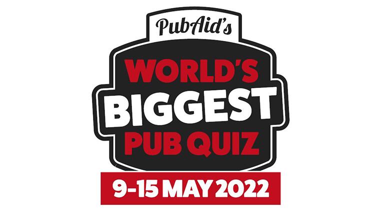 PubAid moves World's Biggest Pub Quiz from March to May 2022