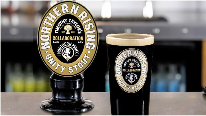 Northern Monk & Timothy Taylor stout Northern Rising