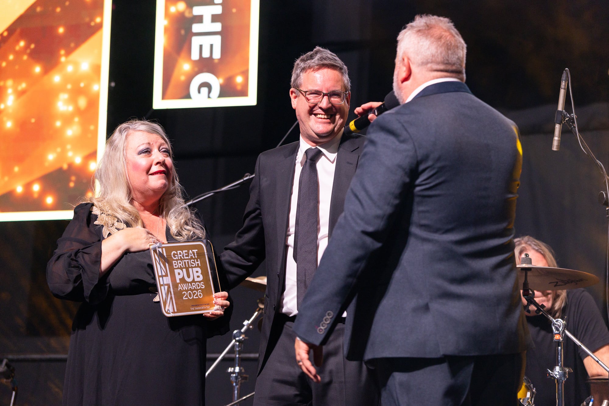 Top honour: The Tamworth Tap won the overall Great British Pub of the Year Award – the site is operated by George and Louise Greenaway