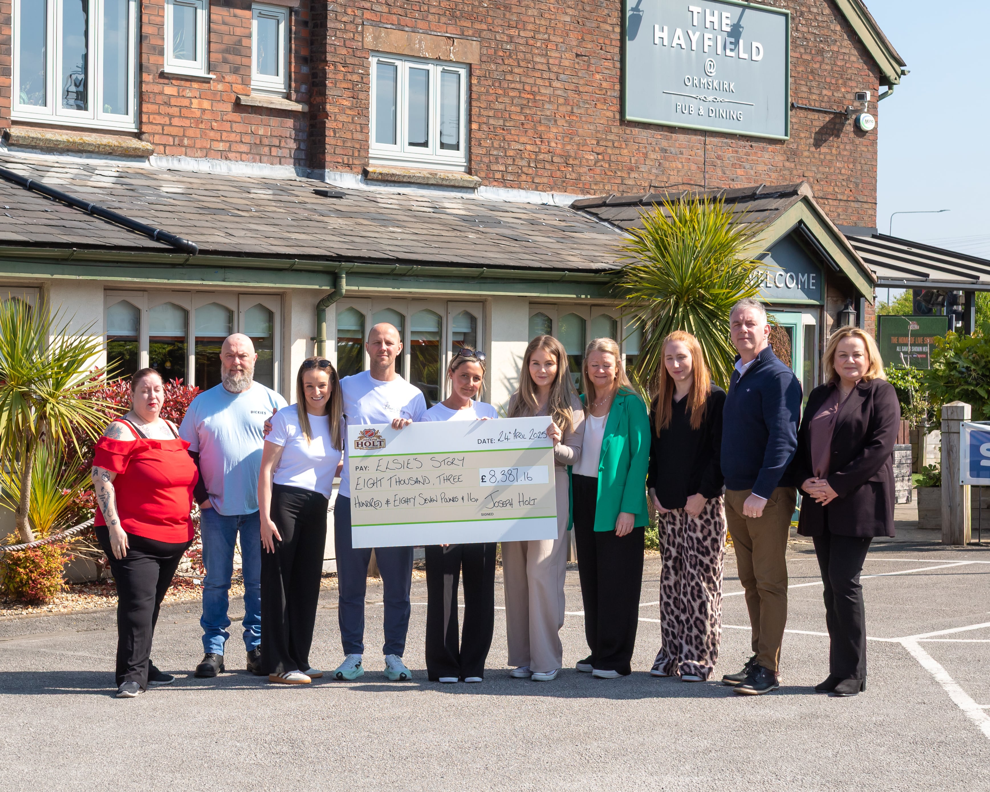 Joseph Holt raises more than £8k for Elsie’s Story