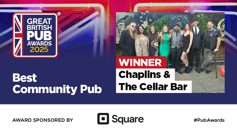 GBPA 2025: Find out about the winner of the Best Community Pub, sponsored by Square - Chaplin’s & The Cellar Bar