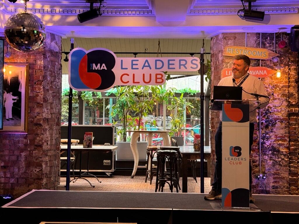 CGA by NIQ client director Chris Sterling at MA Leaders Norwich