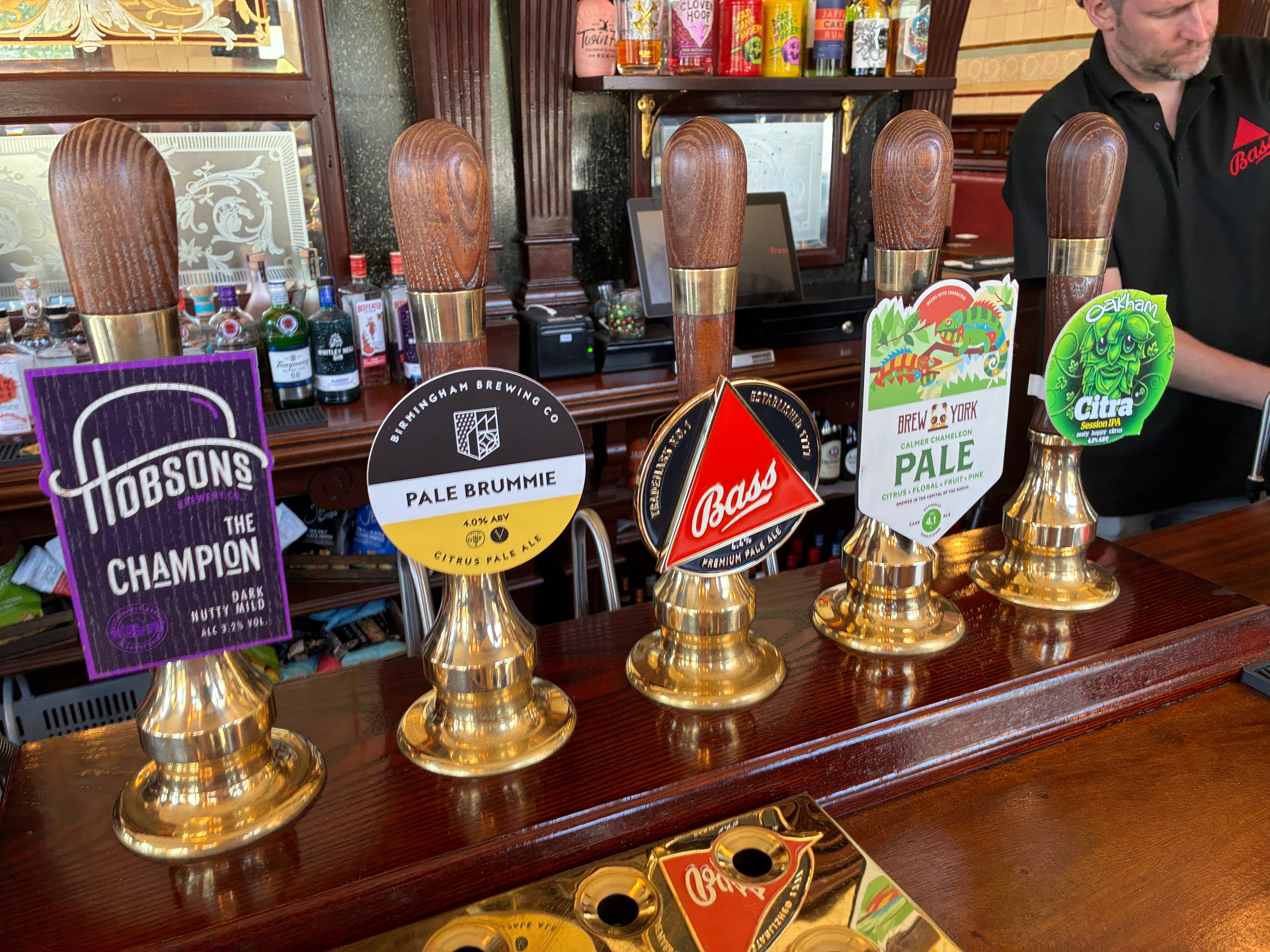 Bass on cask at the Woodman, Birmingham