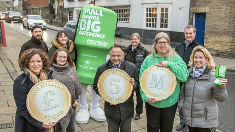 Greene King smashes £5m target for Macmillan Cancer Support