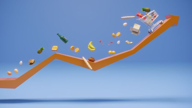 Food costs hit 45-year high despite inflation rate decline