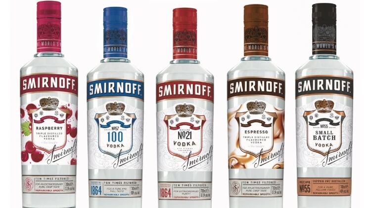 Smirnoff unveils striking new bottle design