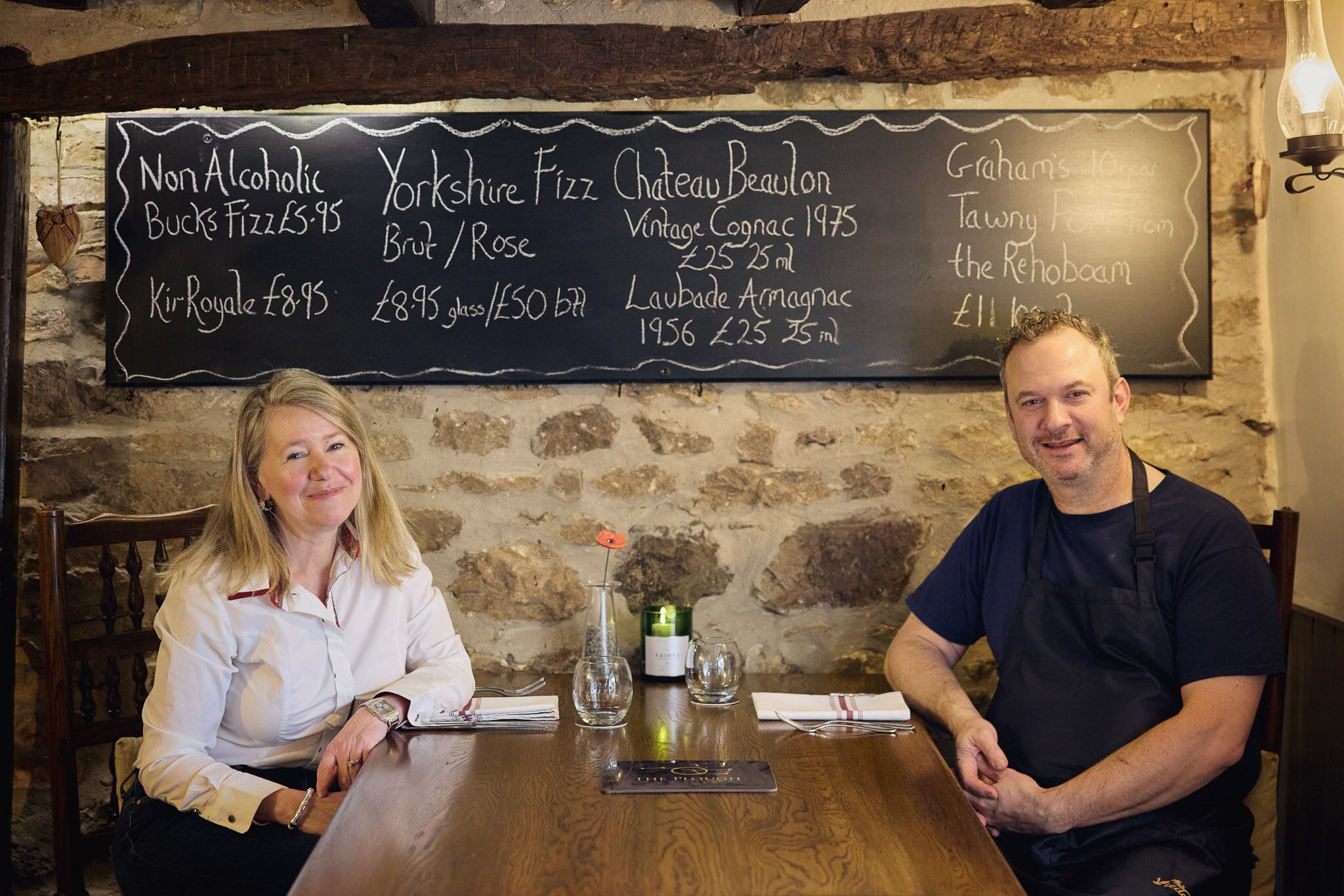 Lindsey and Richard Johns of The Plough, Wombleton, North Yorkshire