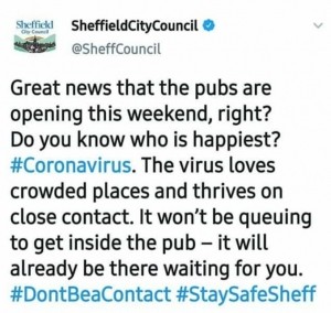 Sheffield City Council deleted the tweet