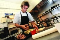 PMA_Top 50 Gastropubs_Parlour_chef Jesse Dunford Wood_making pork pies_CREDIT Joe Lord