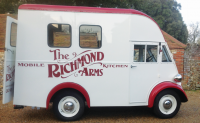 1955 Morris J van is used by Richmond Arms to boost sales