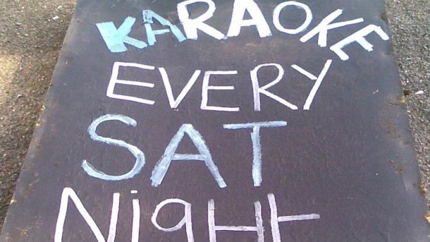 Karaoke every Saturday night