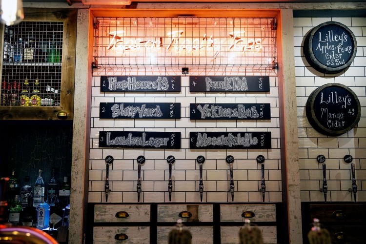 Feature beer wall