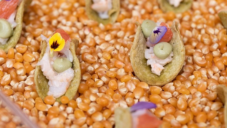 Canapes with a cocktail twist were also on offer