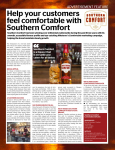Help your customers feel comfortable with Southern Comfort