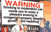 A cartoon mocking the POS warnings