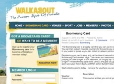 Walkabout: using social media to stay in touch