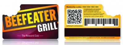 Whitbread's Beefeater Grill introduces a loyalty card for customers