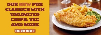 Crown Carveries pub dishes
