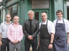 Booming: Milestone team with chef Gordon Ramsay