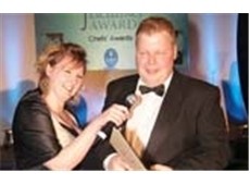 Lucy Britner with Mark Levy - the Pub Chef of the Year