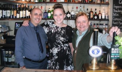Carpenters Arms team in Felixkirk, North Yorkshire