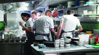 Menu choice: chefs at the Coach in Marlow, Buckinghamshire prepared various courses for the guests