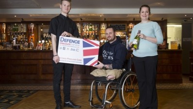 Help for Heroes ambassador Clive Smith (centre): 