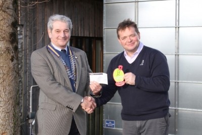 Royal British Legion’s Ralph Howard-Williams (left) with Ottery Brewery's Patrick McCaig