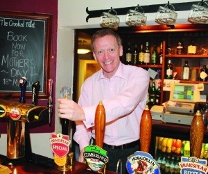 Pub-friendly: MP Dr Phillip Lee at the Crooked Billet pub