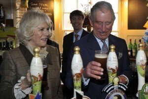 Prince Charles and Camilla in the Bell Inn, Purleigh, Essex