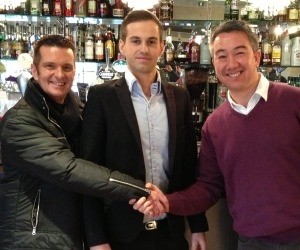 Deal: New owners Mark Cumming & Christopher Regan with Michael Kheng
