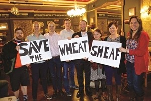 Campaigners celebrate success in protecting the Wheatsheaf in Tooting Bec