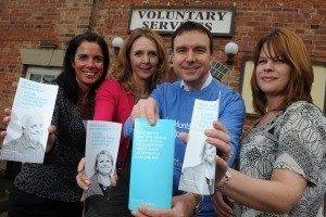 (From left to right) Jackie Burn, HR director at Punch, Liz Gaffer LTC, Andrew Griffiths MP, and Sarah Mellor, operations manager for East Staffordshire Community & Voluntary Services